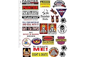 Hard Hat Stickers for Painters - 28 Sticker Value Pack