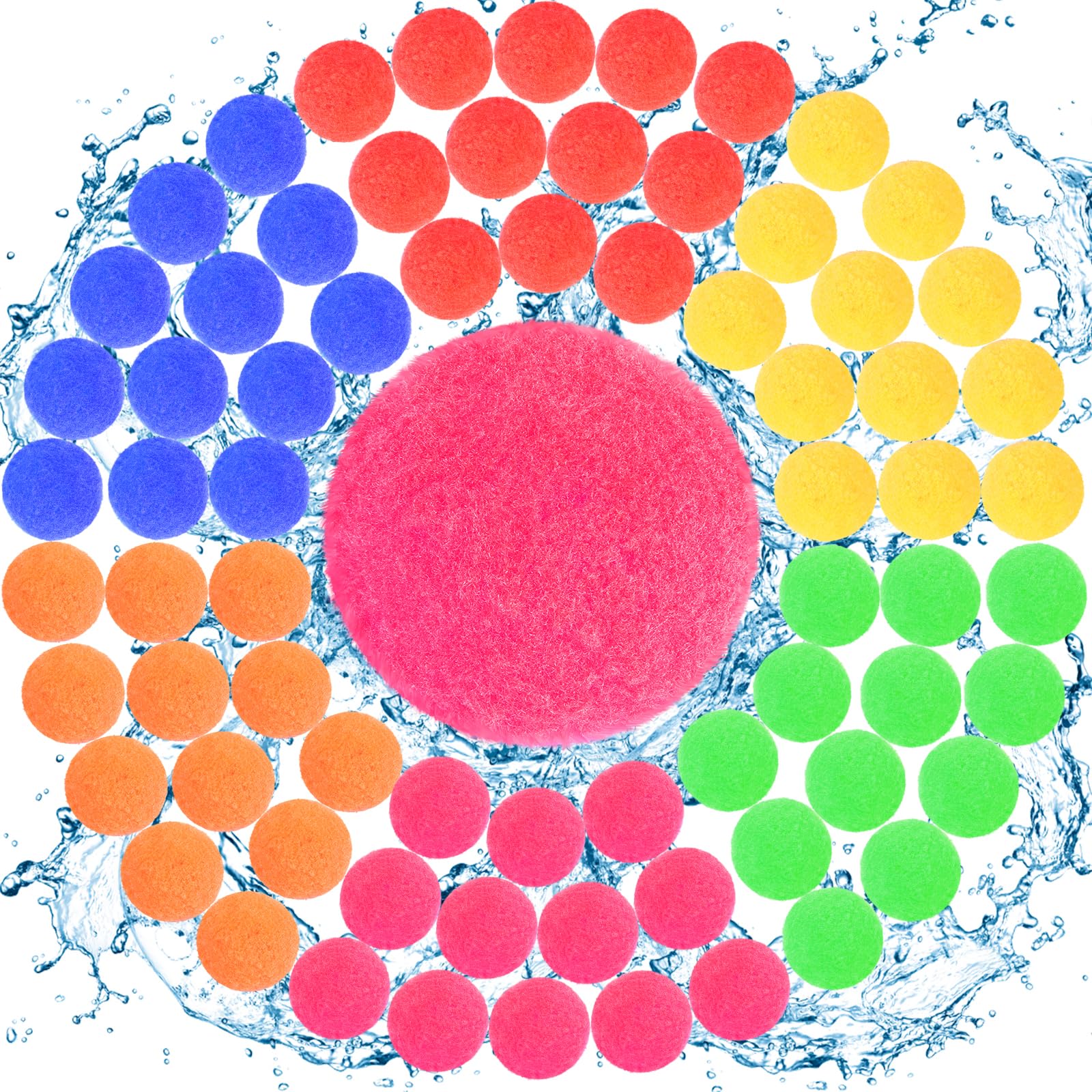 90 Pcs Reusable Water Balls, Reusable Water Balloons for Outdoor Toys and Games, Water Toys for Kids and Adults Boys and Girls - Summer Balls for Pool and Backyard Fun