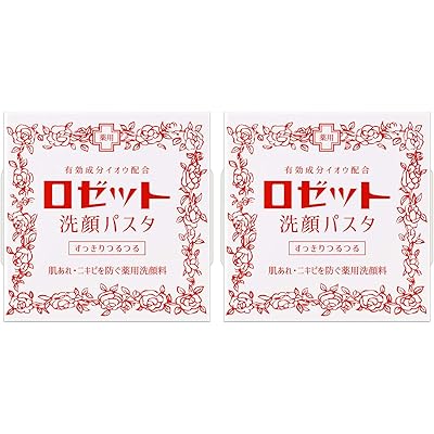 ロゼット 洗顔パスタ 普通肌 赤 2個セット 90g✕2個