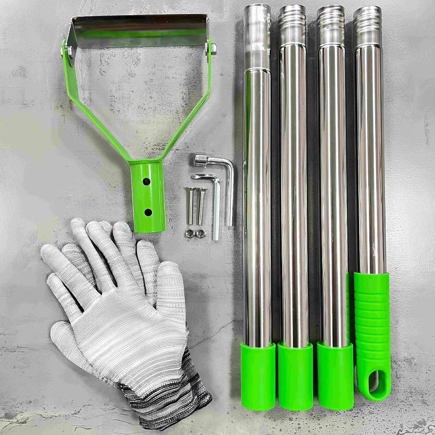 Garden Hoe, Heavy Duty Long Handle, Metal Weeder Scraper with Blade, Gardening Tool for Digging Use, Outdoor Equipment, Mini Farm Garden Kit, for Trenching Loosening Hoeing Edging Lawn Backyard Patio