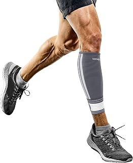 bonmedico Calf Compression Sleeve for Men & Women – Shin Splint Support Leg Brace for Running Cycling Hiking Sports Breathable Compression Calf Sleeves for Better Circulation Muscle Recovery Stability