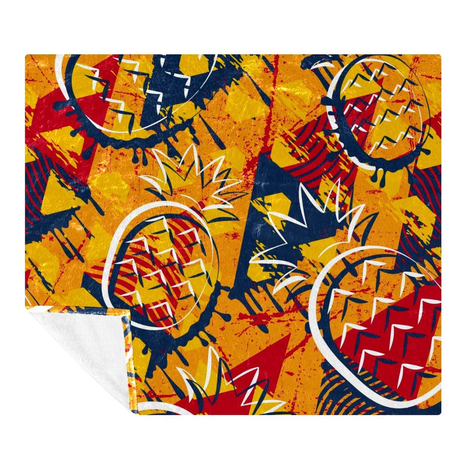 Couverture douce microfibre grand format pour éliminer les frissons sur le canapé