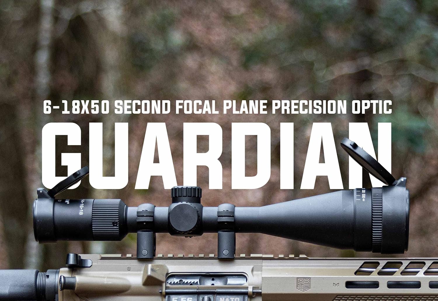 Monstrum Guardian 6-18x50 AO Rifle Scope with Parallax Adjustment