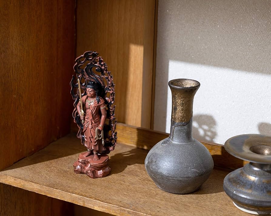 Amazon｜仏像 赤不動明王 15.5cm （彩色仕上げ） 仏師：牧田秀雲