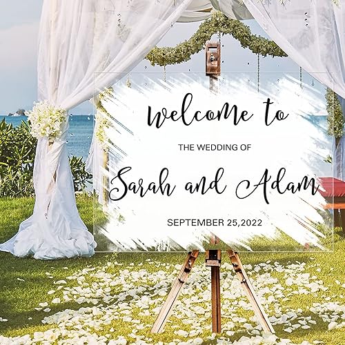 Welcome to Our Happily Ever After Custom Wedding Welcome Sign Painted Back White Wedding Welcome Sign Classic Acrylic Wedding Entrance Sign Welcome Welcome to Our Happily Ever After Custom Wedding Welcome Sign Painted Back White Wedding Welcome Sign Classic Acrylic Wedding Entrance Sign Welcome