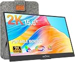 InnoView Moniteur portable, 15.6 1 cm FHD 1080P USB C HDMI Deuxième moniteur externe pour ordinateur portable, bureau, MacBook, Téléphones, tablette, PS5/4, Xbox, Commutateur, Haut-parleur intégré avec Smart Cover