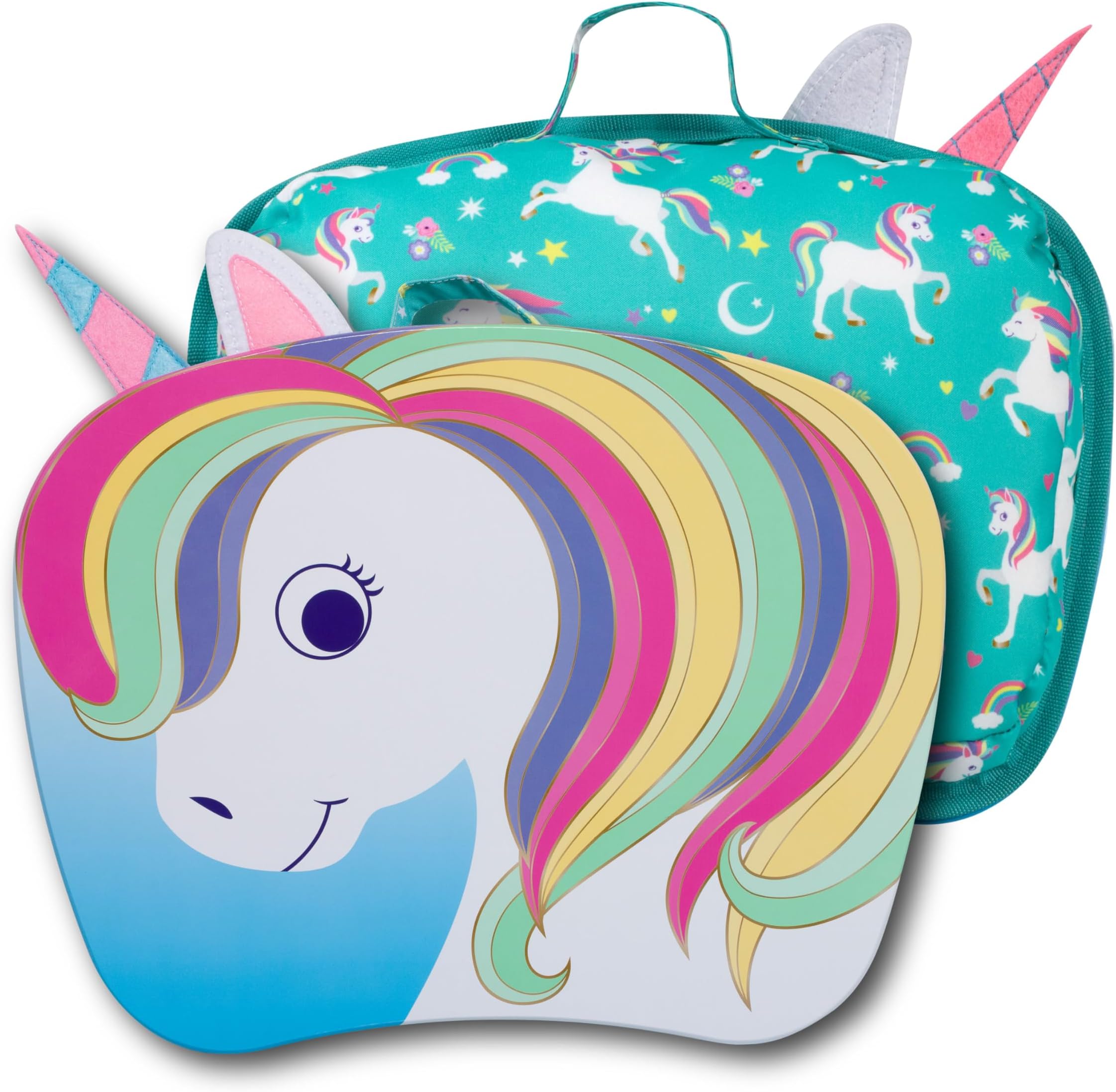 LAPGEAR Lap Pets Lap Desk for Lil’ Kids - Unicorn - Fits up to 11.6 Inch Laptops - Style No. 46747