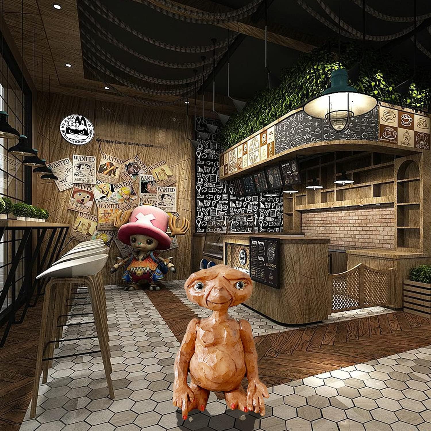 Cute Guys Animation Statue Character Action Figures Model from Alien Pattern,Perfect for Fans of All Ages Who Love a Galaxy Far : Toys & Games