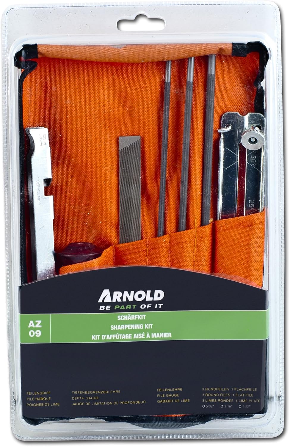 Arnold 1194-x1-0030 File Set For Sharpening Chainsaw Blades Packaged In A Bundle