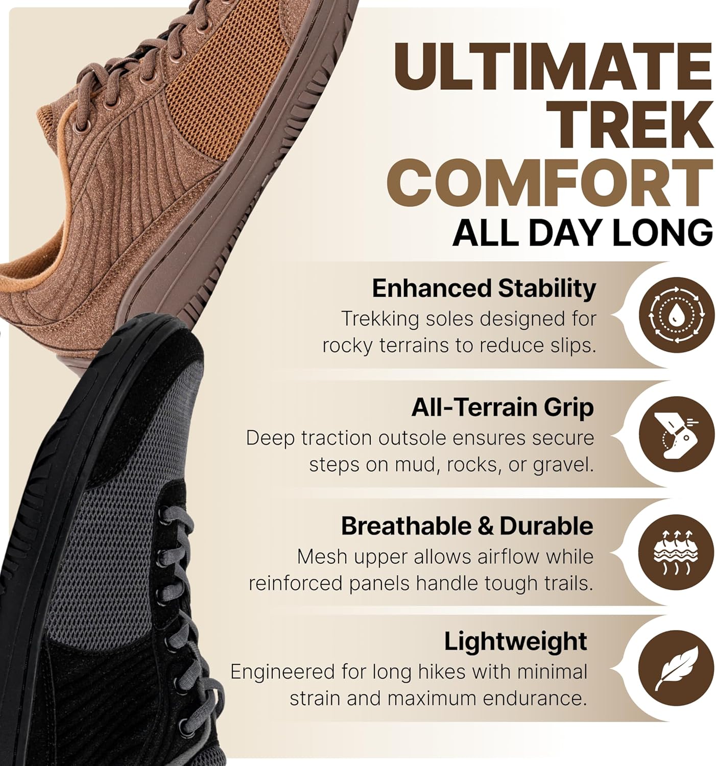 Hike Footwear Hike AltraPrime – Premium Leather & Pain-Free Barefoot Hiking Shoes, Hiking Boots for Women Men, Wide Toe Daily Wear Walking Shoes - Image 6