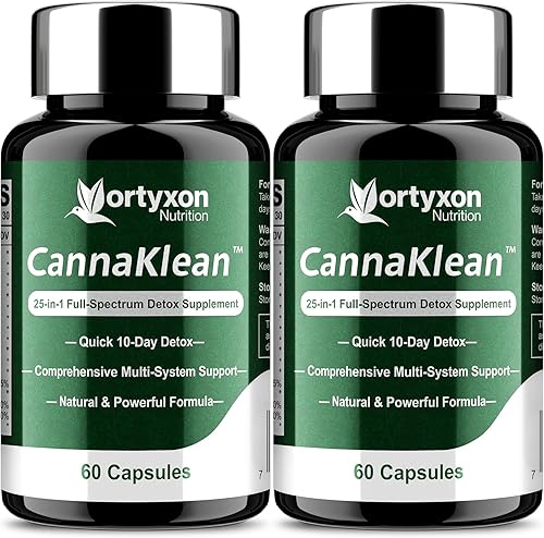 25-in-ONE CannaKlean & Detox Cápsulas  Limpieza natural de desintoxicación, fórmula herbaria natural para purificación corporal, riñón e hígado (120