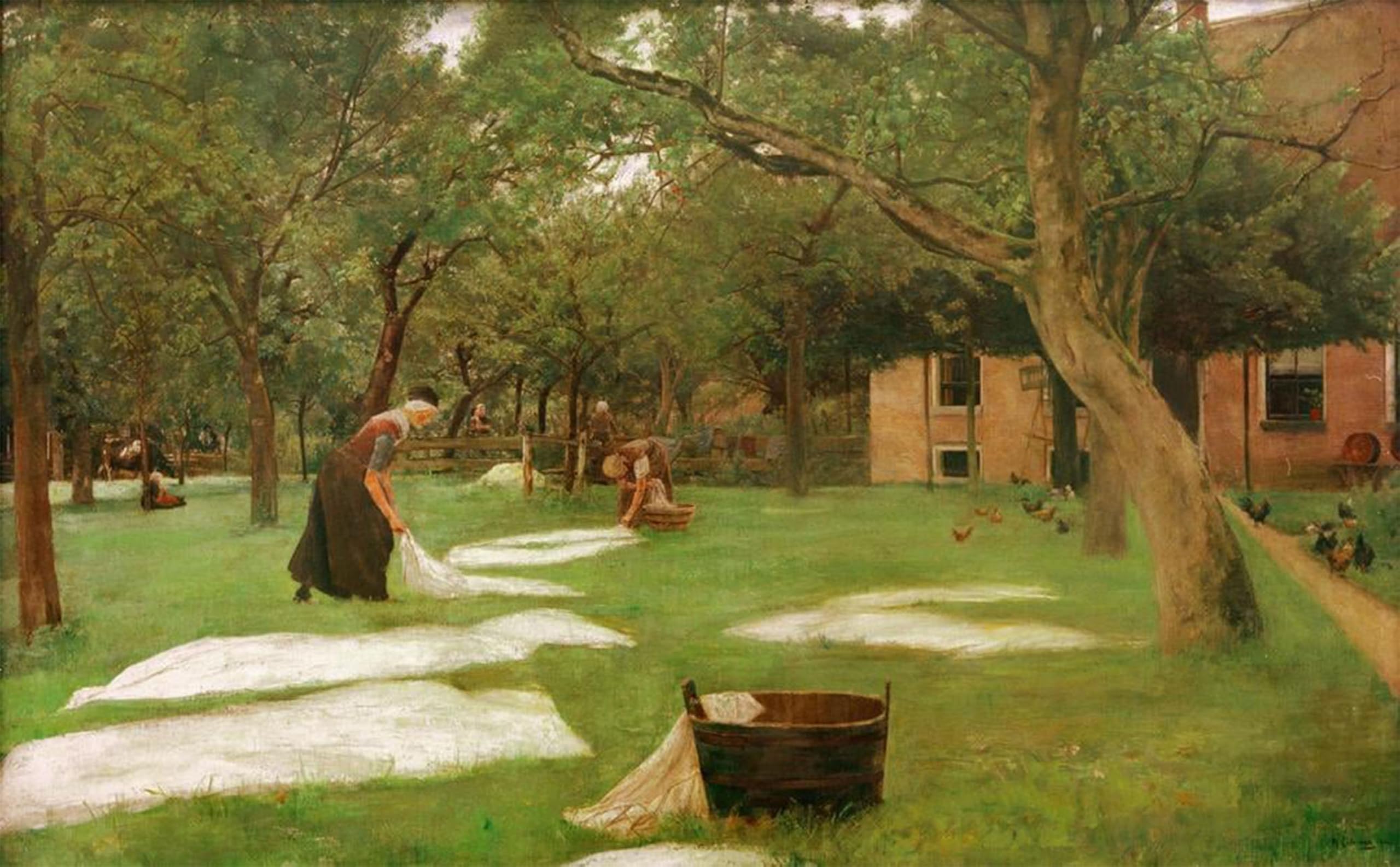 POSTERIIk Vintage Art Print Images Pictures Print That Rasenbleiche by Max Liebermann Modern Colour Posters for Office Home Decor 60x90cm