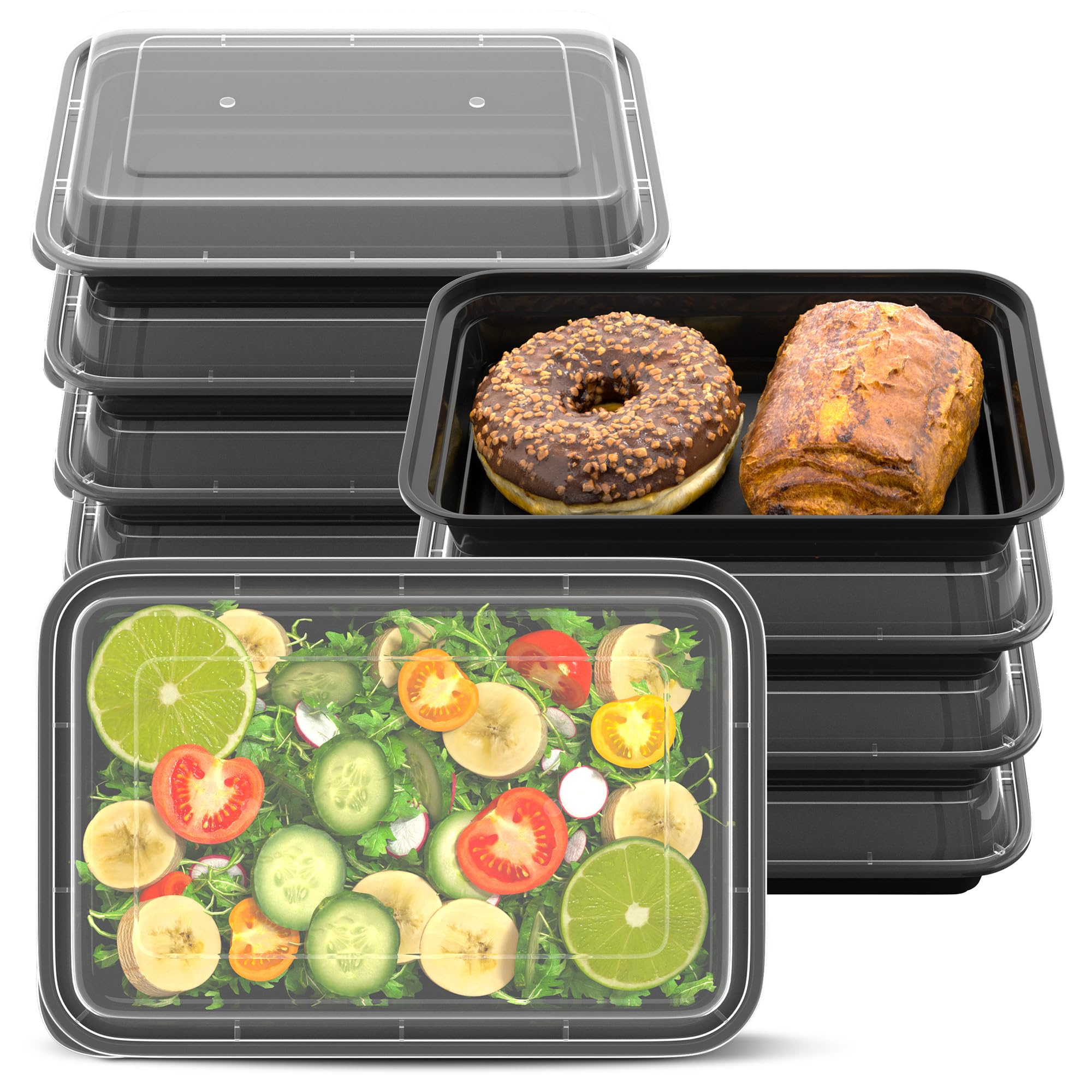 Geisoun Meal Prep Containers--50 or 100 Pcs