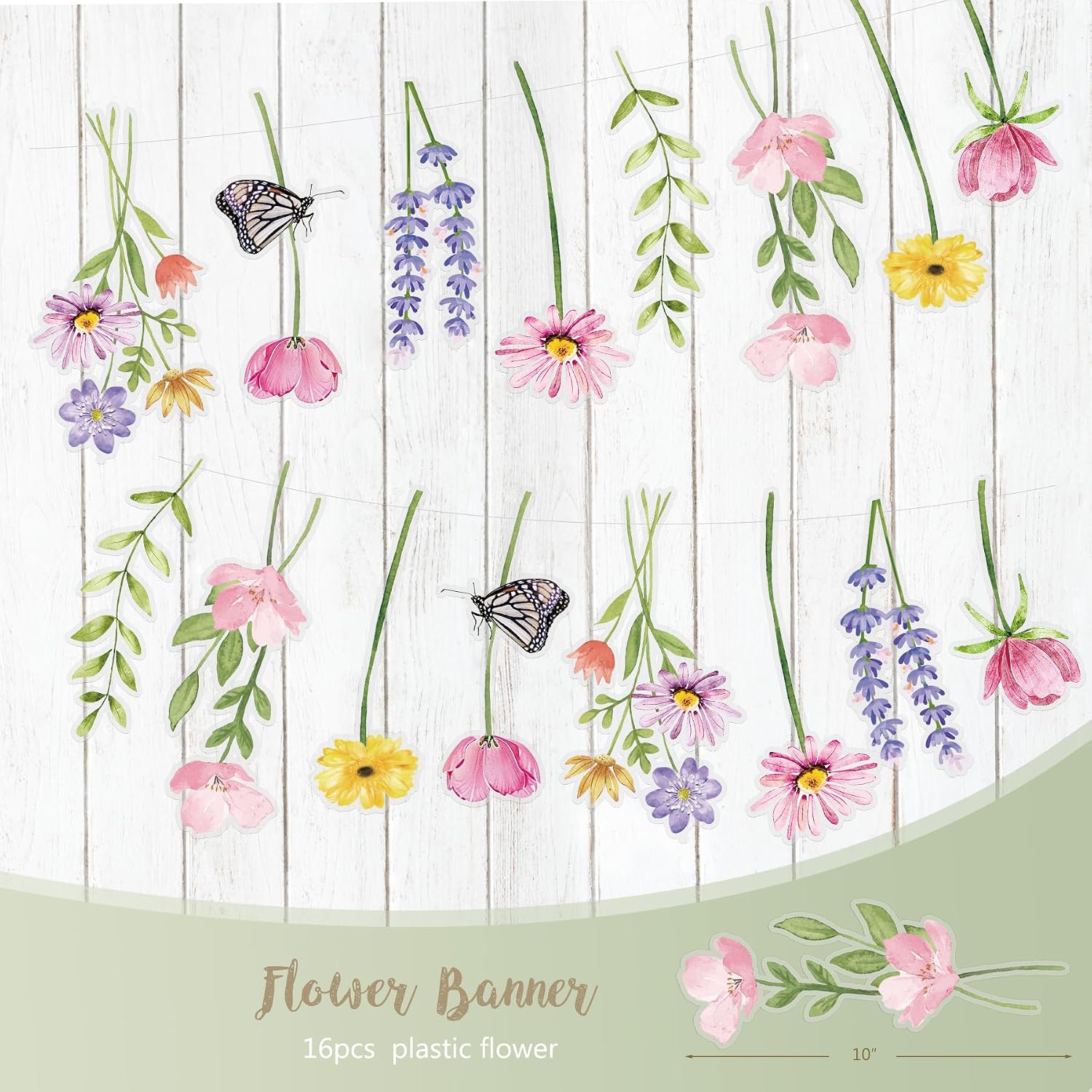 Baby in Bloom Baby Shower Decorations Party Supplies, Spring Wildflower Baby Shower Decorations, Mom to Be Decoration, It’s a Girl Decor, Pink and Sage Green Floral BabyShower Decoration