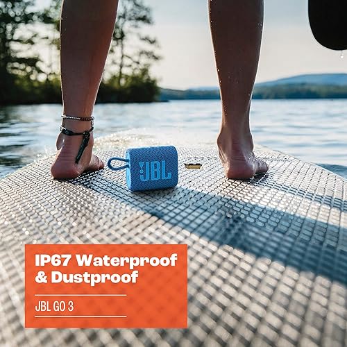 Miniatura 6 de JBL Go 3 Eco Altavoz portátil con Bluetooth, batería incorporada, función impermeable y a prueba de polvo - azul