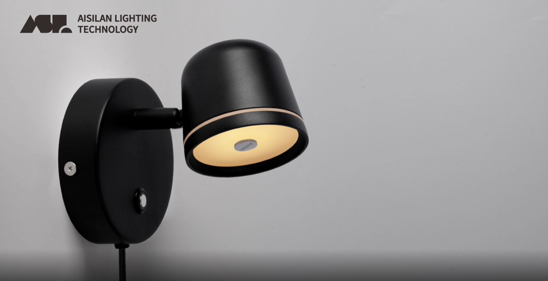Image of Aisilan Plug in Wall Sconce, Dimmable LED Wall Light with Switch, 7W Adjustable Anti-Glare Bedroom Sconce, Matte Black Aluminum Wall Lamp for Living Room & Bedside