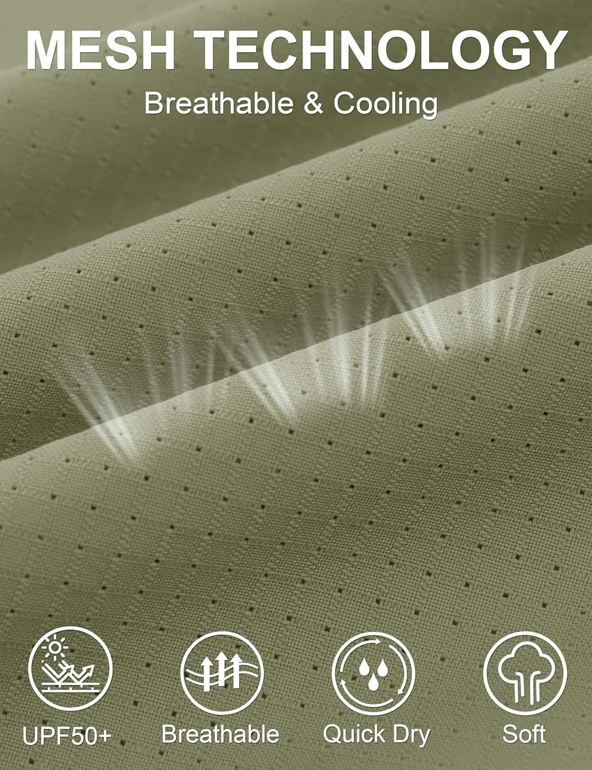 MAGCOMSEN Men's UPF 50+ Fishing Shirts UV Sun Protection Cooling Quick Dry Short Sleeve Shirts for Hiking Safari Camping - Image 4