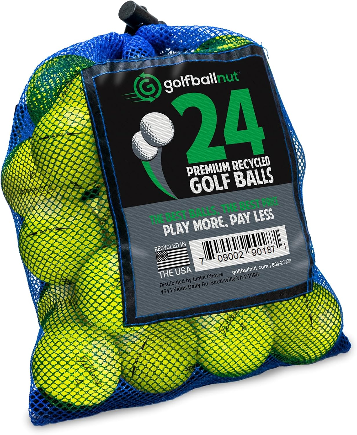 Used and Certified Recycled for Titleist AVX Mint 5A Quality Golf Balls Mesh Bag Included