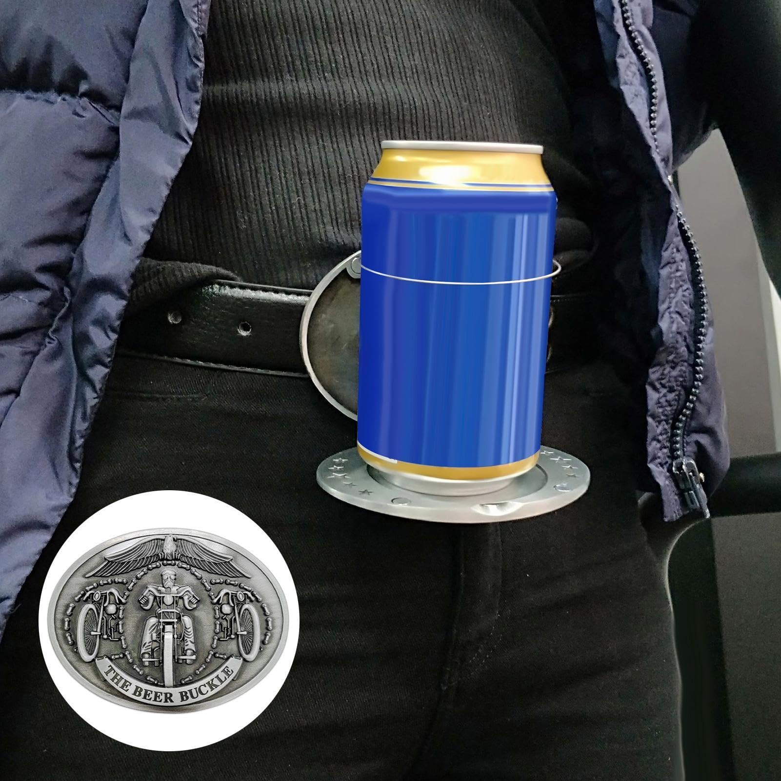 Hebilla Del Cinturón Porta Cervezas Para | Clip Metálico De Manos Libres - Hebilla Cinturón Portacerveza - Para Actividades Al Aire Libre, Camping, Picnic,Reuniones, Bebidas Y