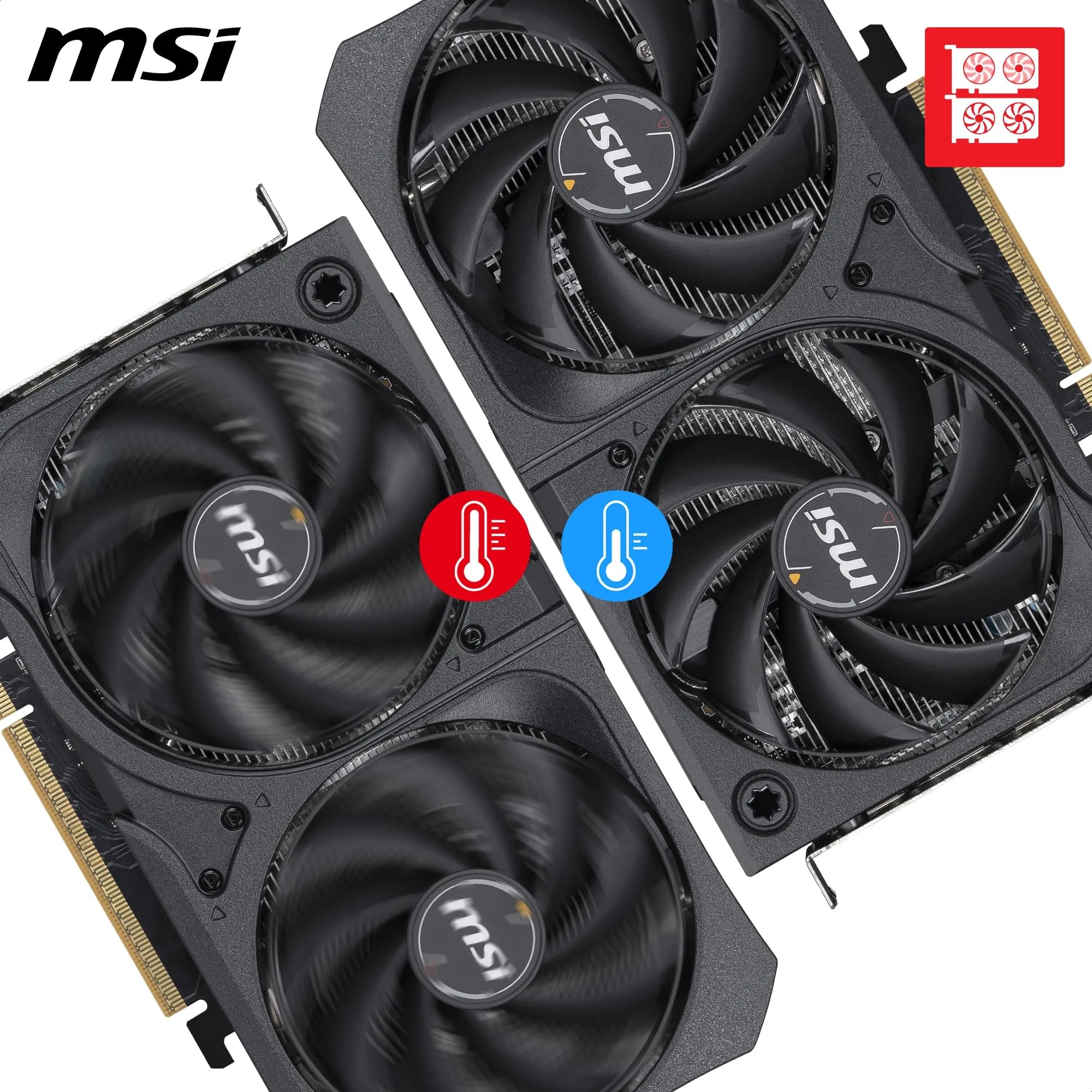 MSI GeForce RTX 5050 8G Shadow 2X OC - Tarjeta gráfica