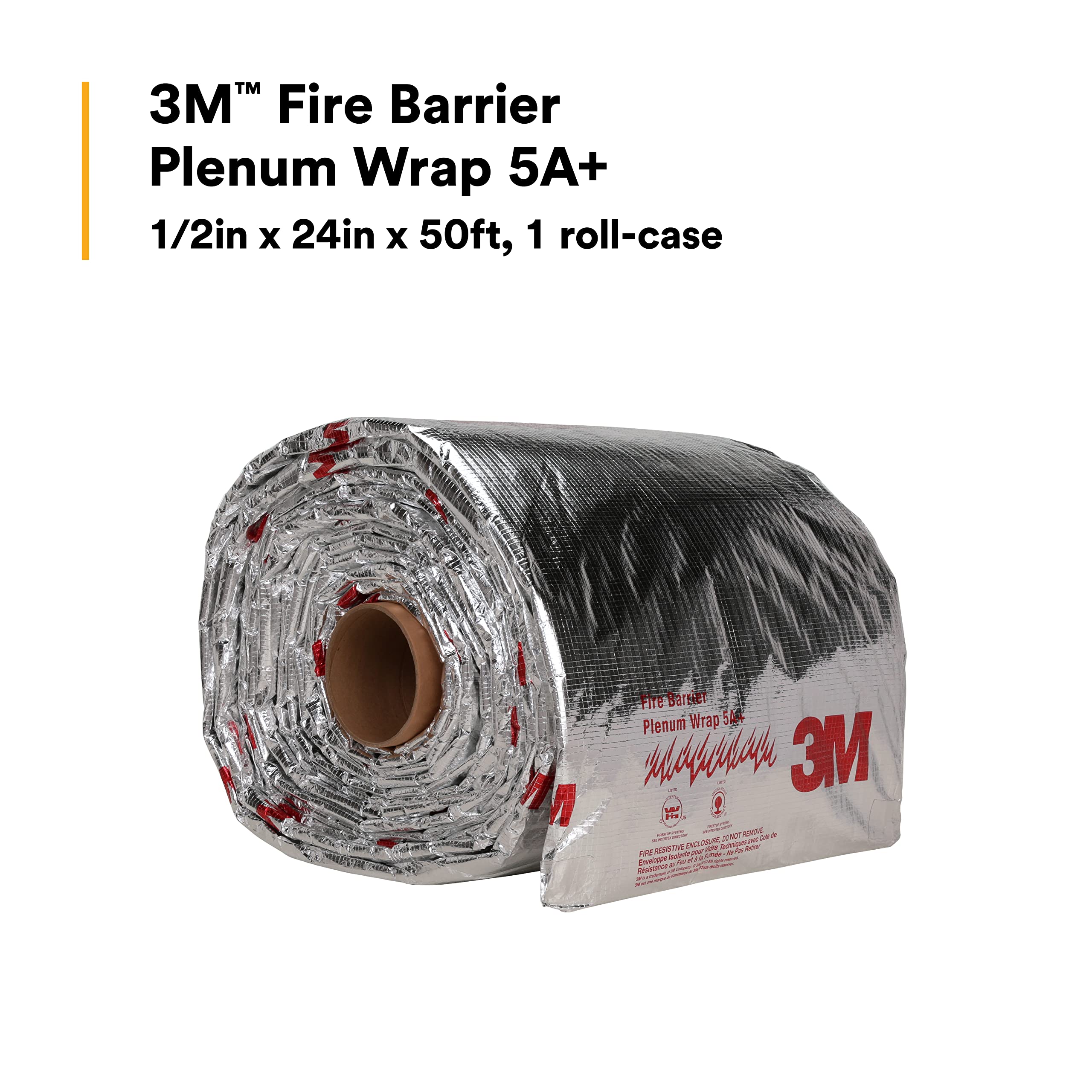 Buy 3M Fire Barrier Plenum Wrap 5A+, 1/2 in x 24 in x 50 ft Online at