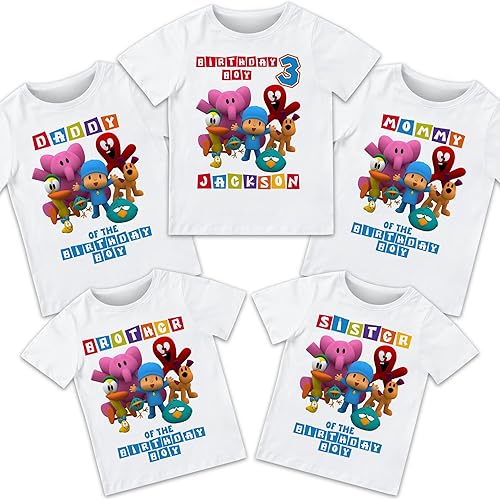 Miniatura 2 de Pocoyo Birthday Shirt, Pocoyo Shirt, Pocoyo Birthday Party, Birthday Pocoyo, Matching Family T-Shirt, Pocoyo birthday shirt