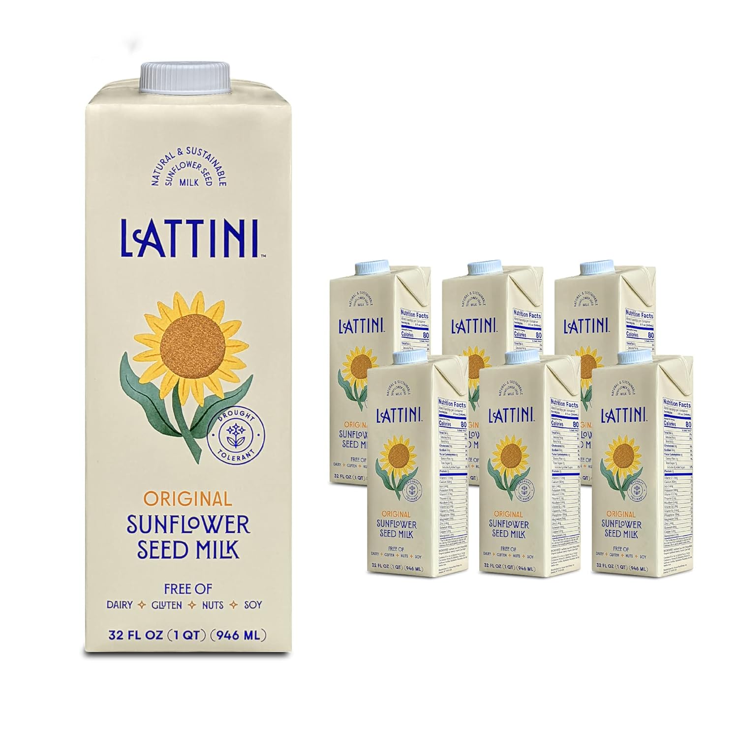 Lattini Original NonDairy Sunflower Milk PlantBased