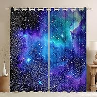 Vista 18 de Feelyou Cortinas infantiles con diseño de tortugas marinas, peces tropicales, bonitas cortinas de criatura oceánica, cortinas para ventanas