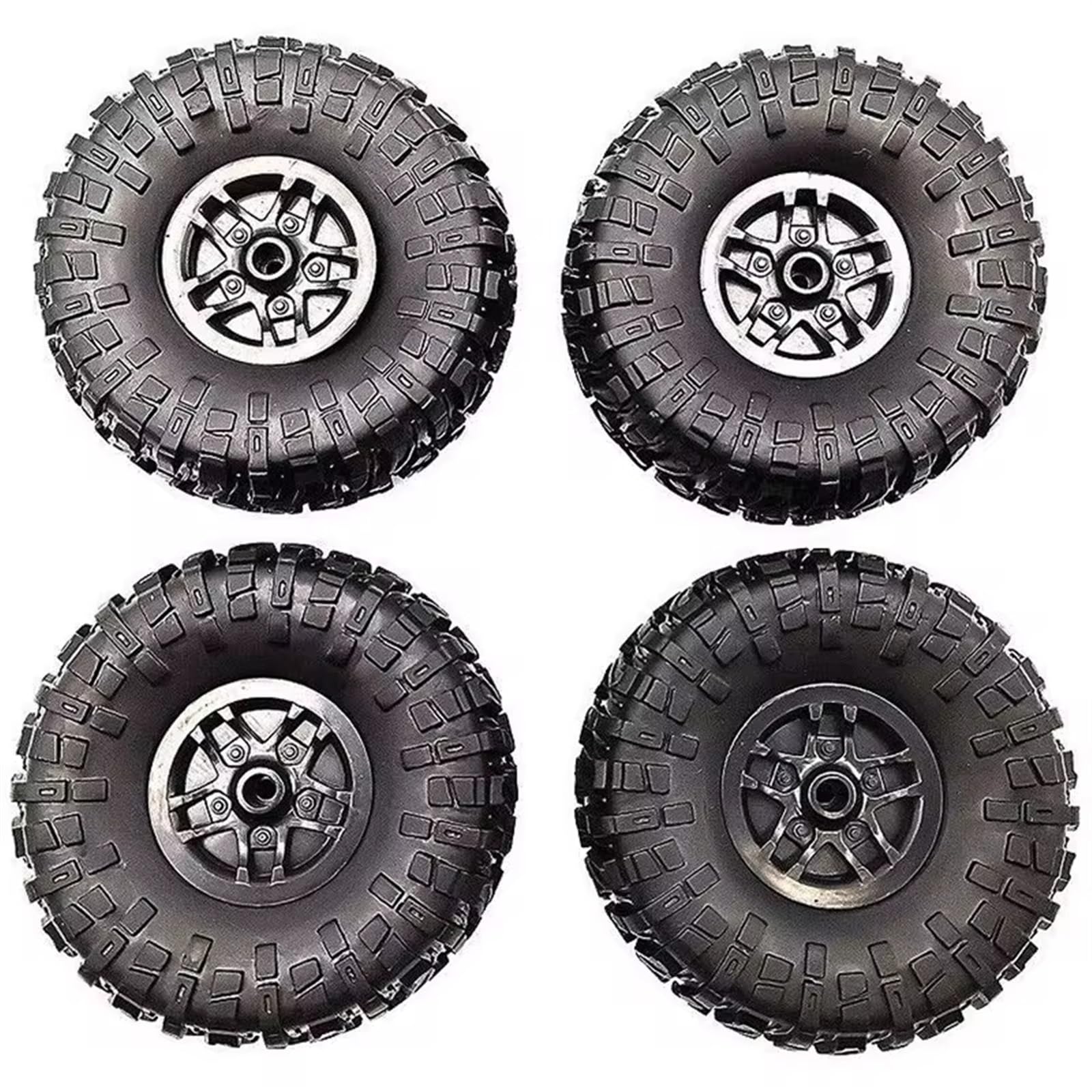 Juego De 4 Neumáticos RC Para Coche Trepador MN D90/D91 – Ruedas De Repuesto Con Buen Agarre, Fáciles De Instalar, Material Plástico Resistente
