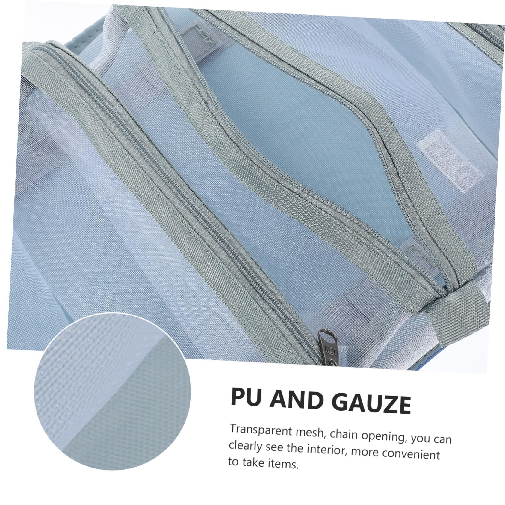 Organizador de Artículos de Tocador de Viaje para Mujer, Bolsa de Maquillaje Desmontable de Gran Capacidad, Material PU Cremallera, Práctica para Uso Diario y Viajes