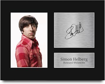 HWC Trading Simon Helberg Big Bang Theory Gifts Printed Signed Autograph Picture for TV Show Fans - US Letter ID-008887