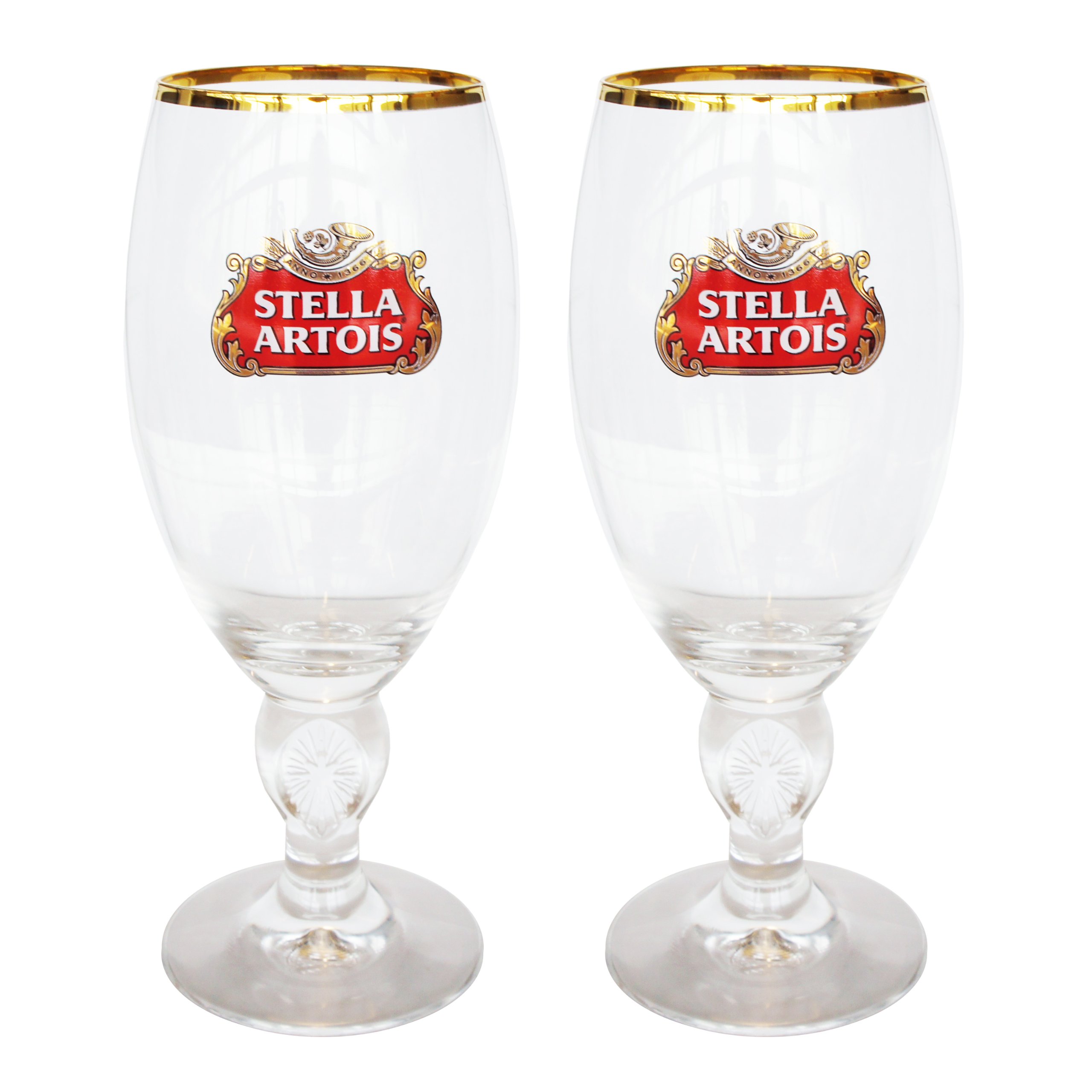 Verres Bière Stella Artois Verres à Bière Stella Artois - Lot De 6 Calices 284ml Bord Doré Verre A Biere 25cl