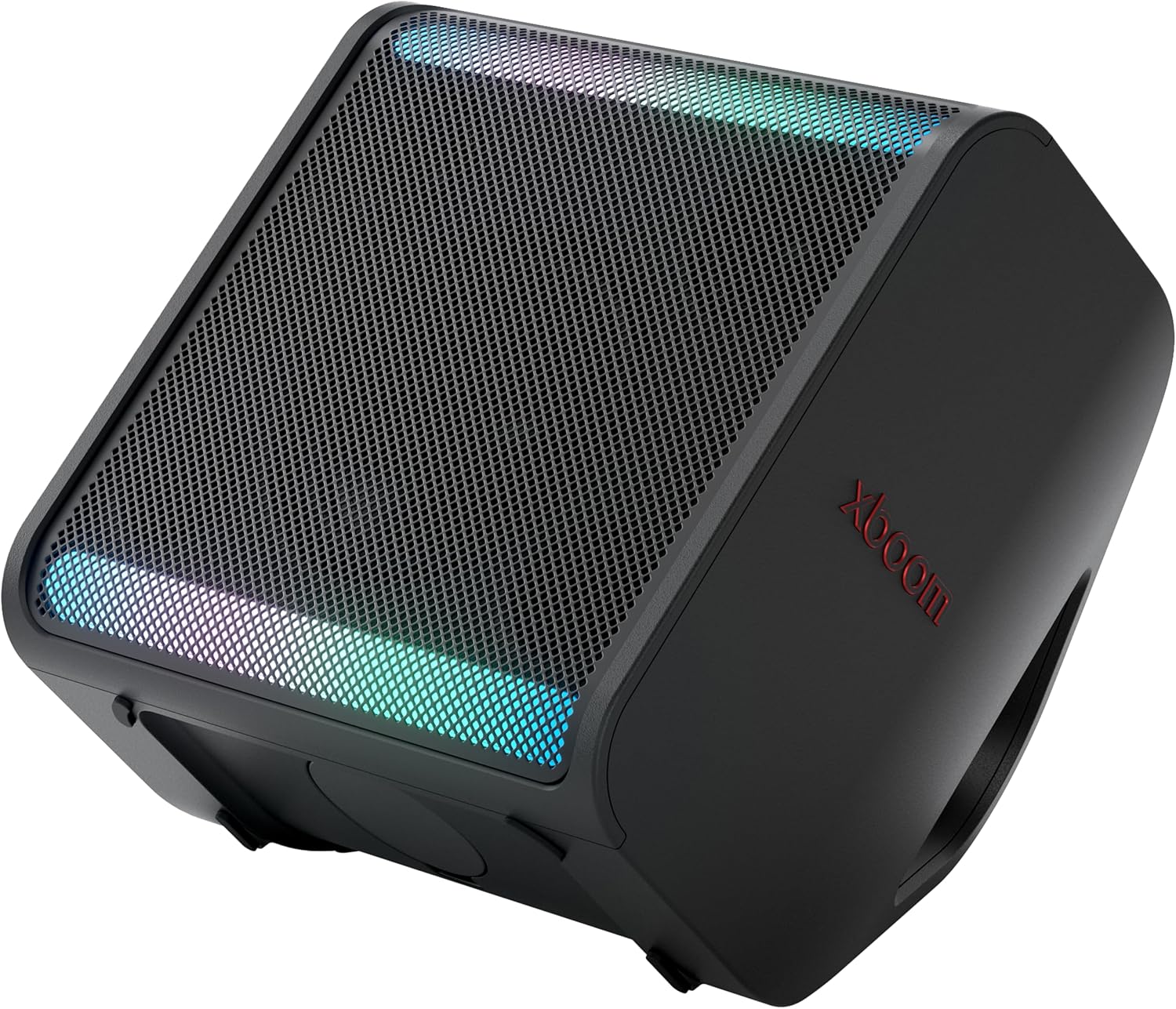 LG xboom Stage 301 by will.i.am, xboom Signature Sound, Portable Party Speaker, 6.5” woofer and Dual 2.5” midrange Drivers, up to 12 Hours of Playback, Wedge Design + Tripod Port, IPX4 Water Resistant