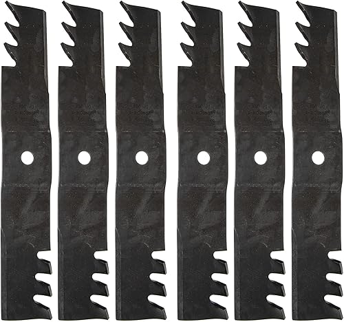 CUB CADET 02005018P-X Xtreme - Cuchillas de elevación alta, paquete de 6 cubiertas de 54 pulgadas Pro Z 100 500 Z-Force LX54 SZ54 cortacésped