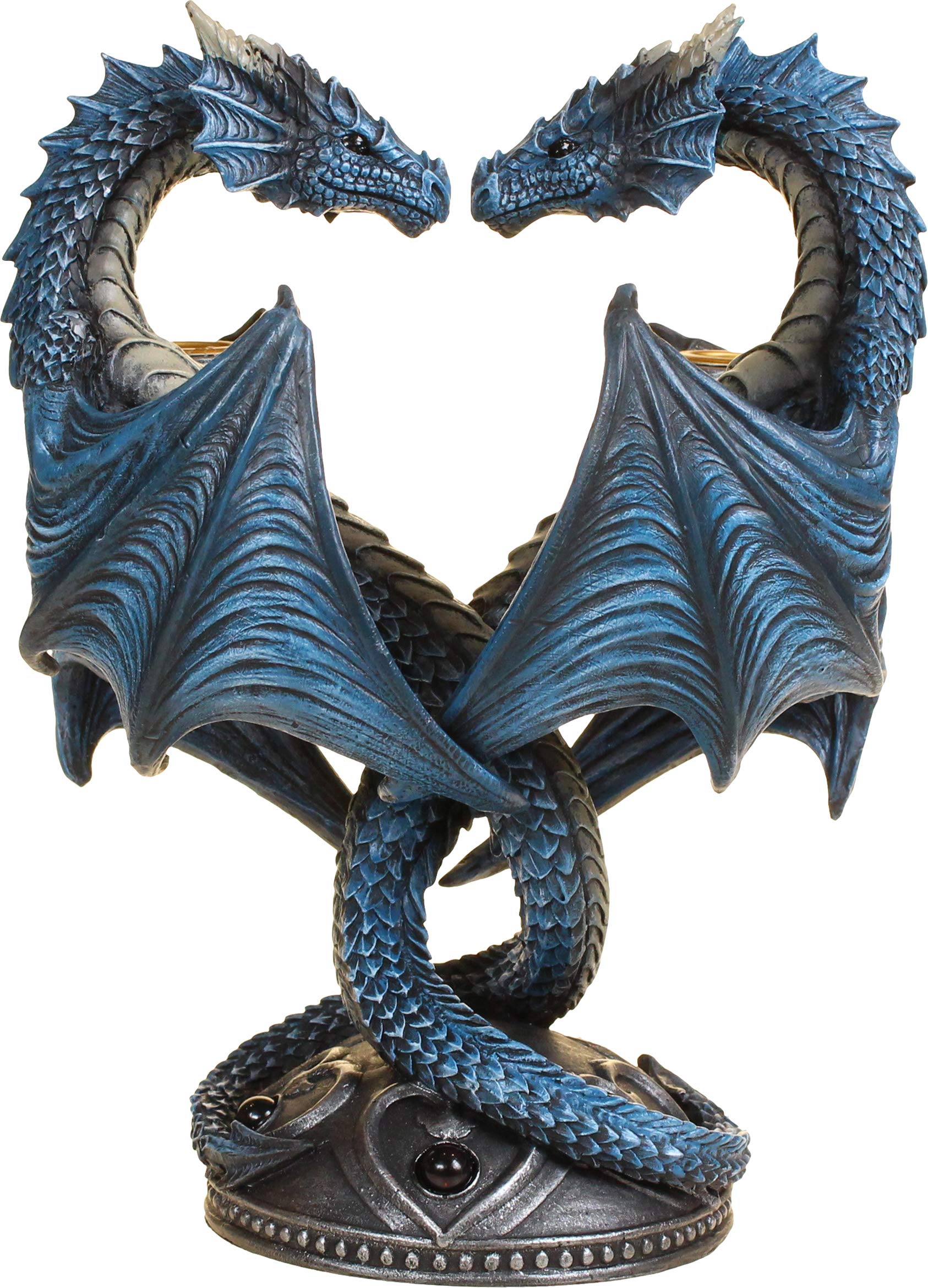 Anne Stokes Dragon Heart Candle Holder 23cm - IN STOCK