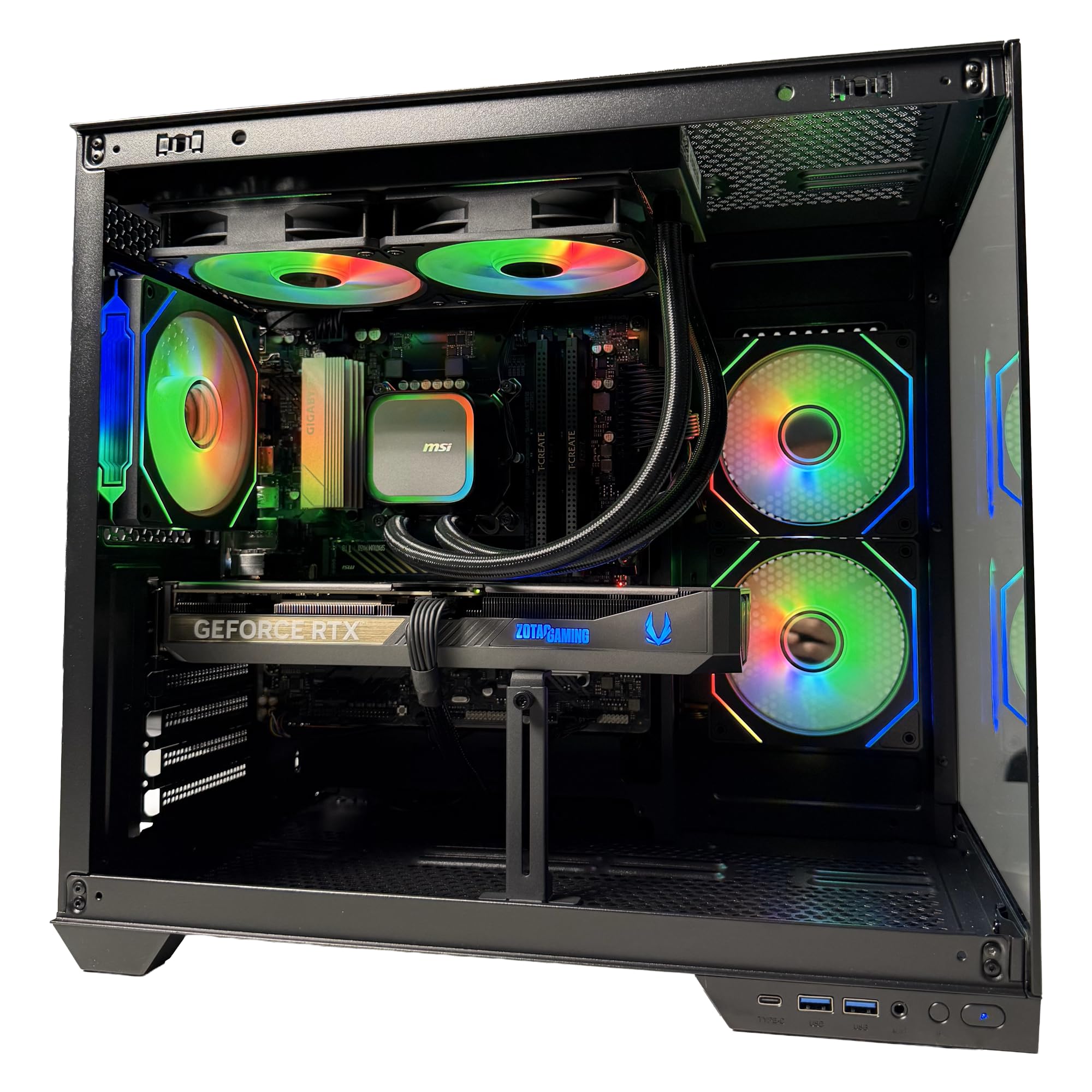 Golook PC Gaming 4K • i9-14900KF, RTX 5070 12GB GDDR7, 32GB DDR5 6000 • 1TB SSD M.2 NVME Gen4 • B760M WiFi BT • Dissipatore Liquido 240MM