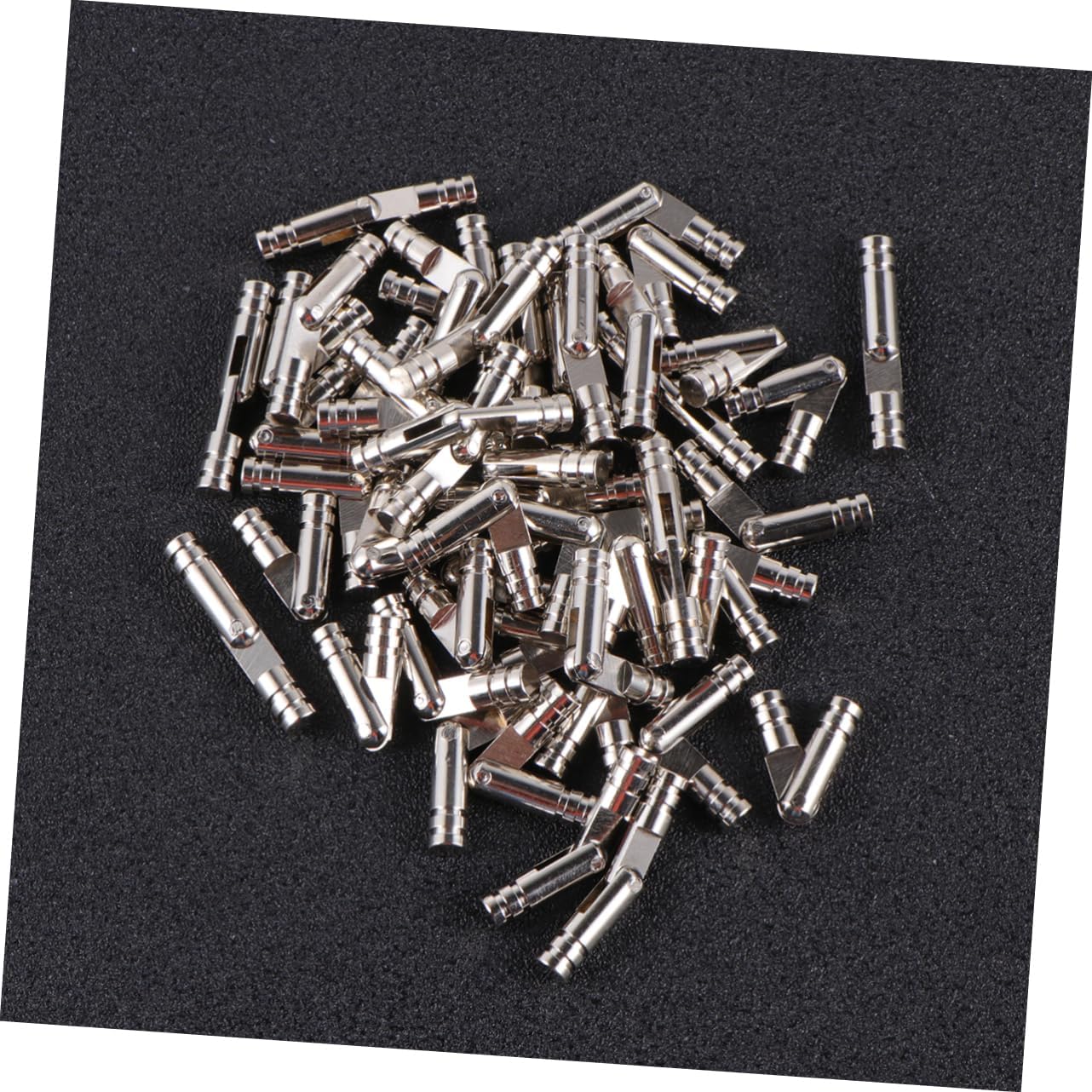Mikikit 100pcs Heavy Duty Box Hinge Spring Hinge Cylindrical Self Closing for Jewelry Boxes