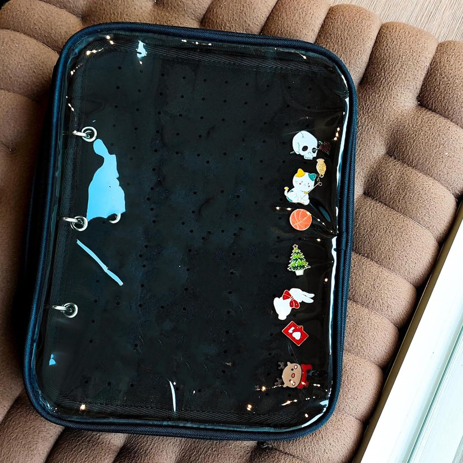Raccoglitore versatile con 6 pagine personalizzabili, accessorio per la casa per appassionati di pin e collezionisti