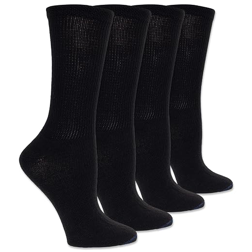 Dr. Scholl's Women's Diabetes & Circulator Socks-4 & 6 Pair Packs-Non-Binding Moisture Management