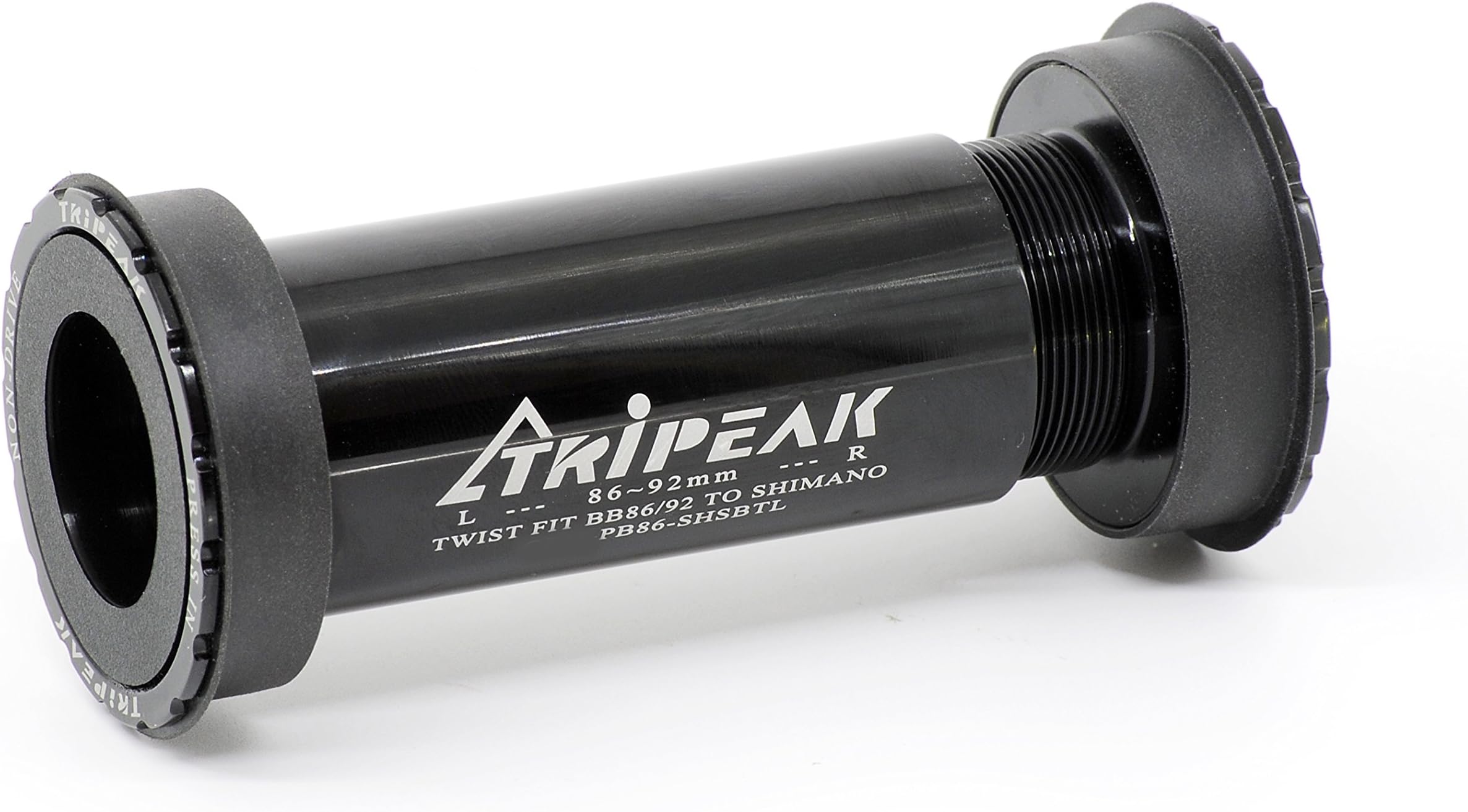 Tripeak Threaded-Press Fit BB86/92 Ceramic Bottom Bracket - Integrated System for Spindle 24MM(Shimano, FSA.),Suitable for Road Bike and Mountain Bike,Steel Shell