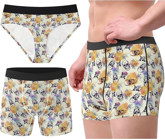 Couples Funny Underwear for Mens and Womens Stretch Romantic Valentines Underwear Hilarious Gag Gifts