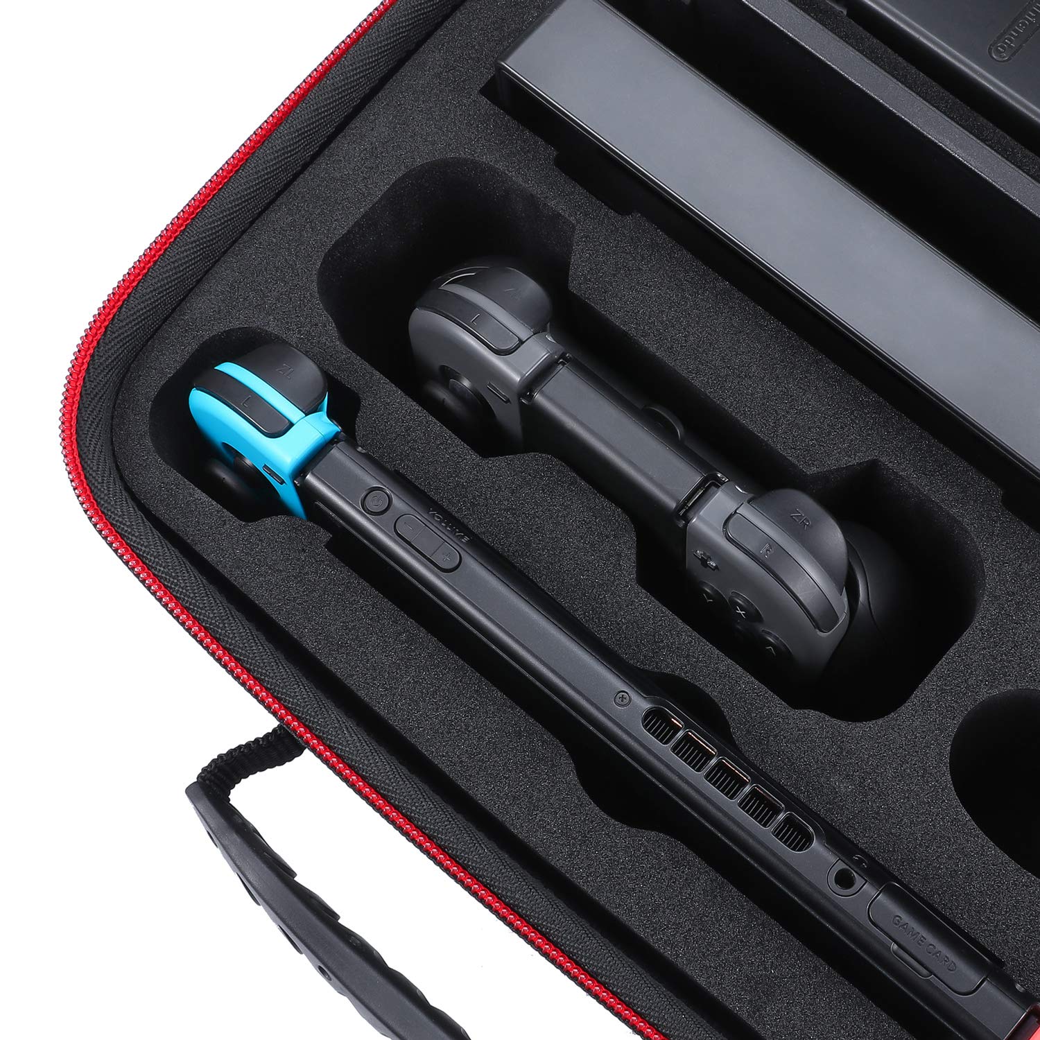 Zadii Hard Carrying Case Compatible with Nintendo Switch and Switch OLED Model 2021, Travel Case fit Switch Pro Controller - Image 5