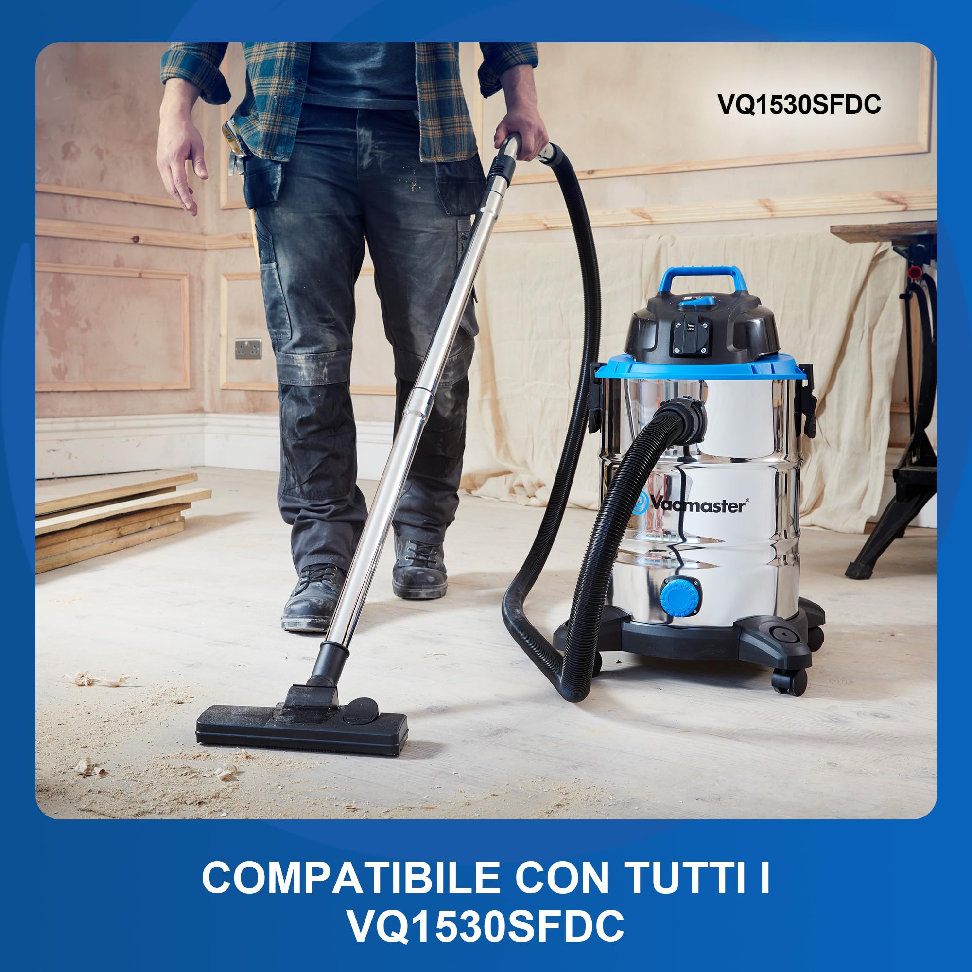 Vacmaster - Sacchetti universali per aspirapolvere Wet & Dry (30 L x 5 sacchetti)