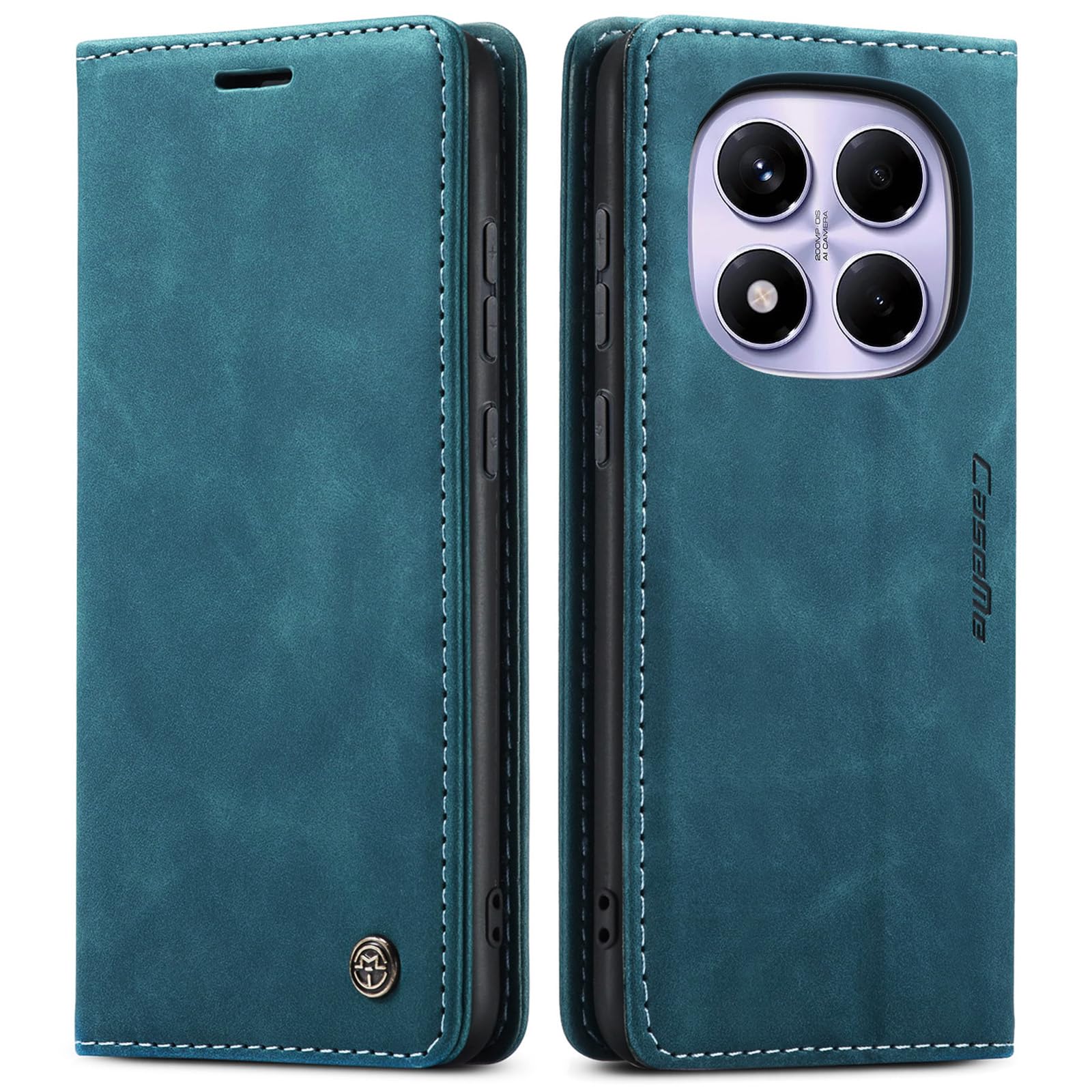 JIUNINE Cover per Redmi Note 13 4G, Custodia Interno TPU Antiurto Portafoglio con Disegni di Farfalla [Carta Fessura] [Supporto Stand] Cover Libro in PU Pelle per Redmi Note 13 4G, Nero