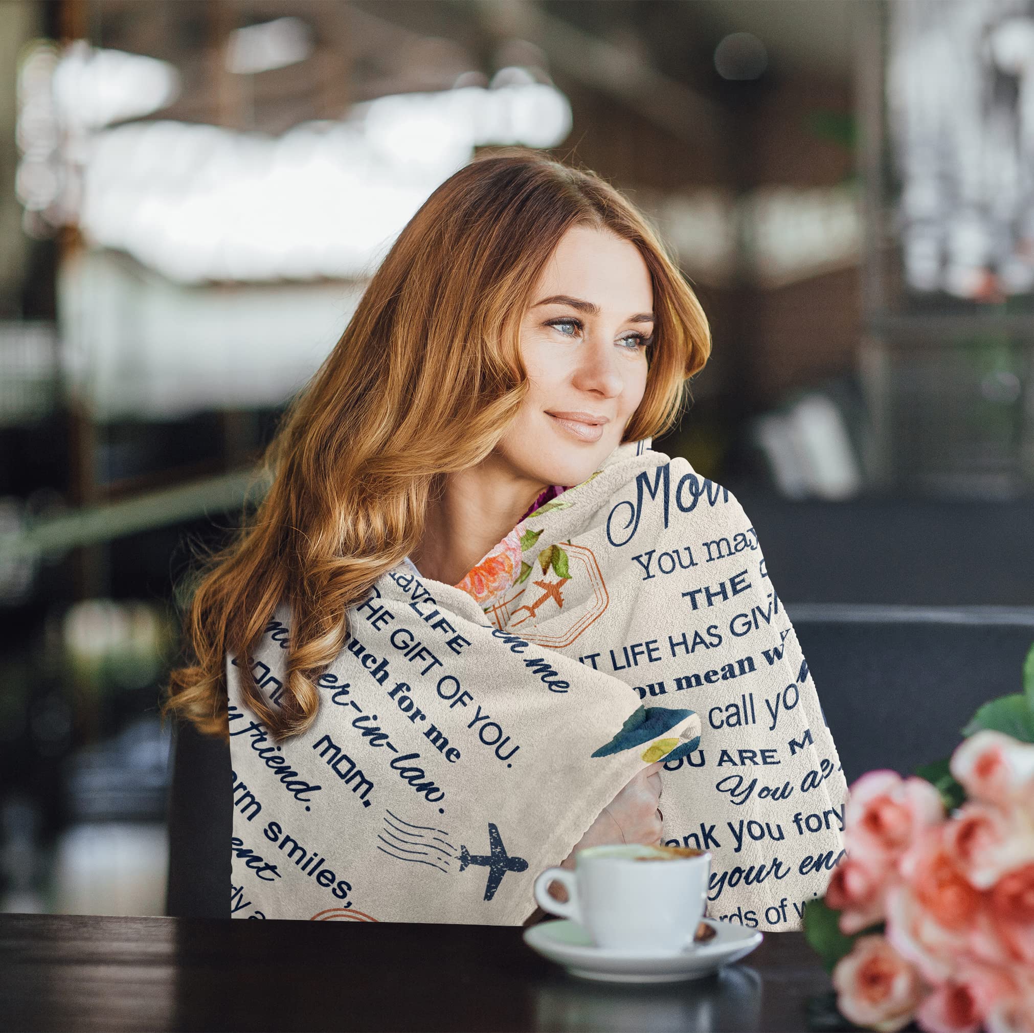 Coperta Per Suocera 'Bonus Daughter' – 127x152 Cm, Morbida In Poliestere, Regalo Affettuoso