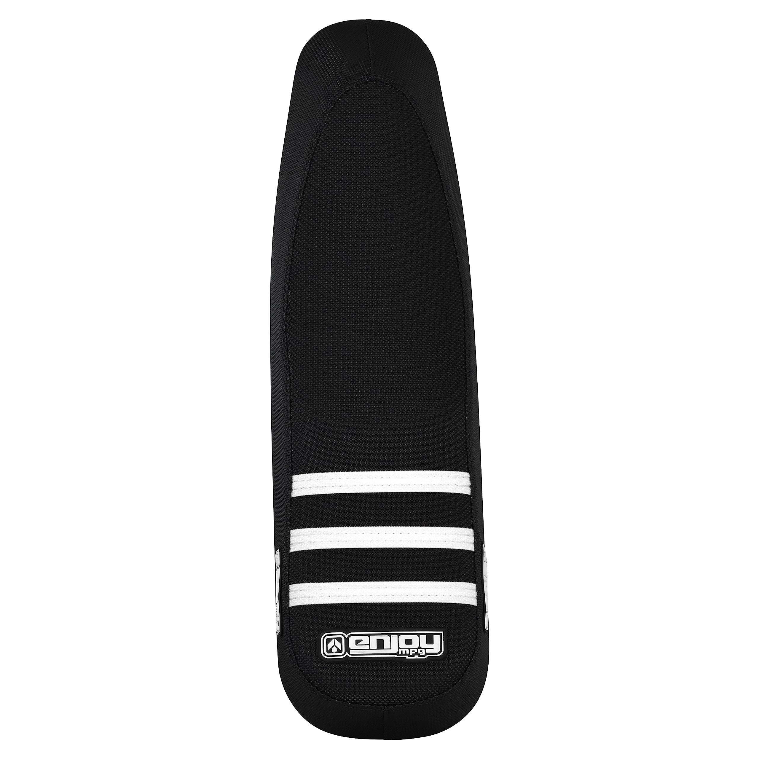 Enjoy Mfg Seat Cover - Compatible Fitment for Pedal E-Bike Electric Bike - #390 (All Black/White Ribs)