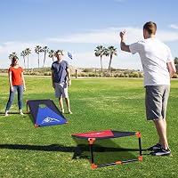 OBOVO Hordozható Cornhole Játék 8 Babzsákkal - Kültéri-Beltéri Családi Dobójáték Gyerekeknek és Felnőtteknek, Kertbe, Strandra, Kempingezésh 5