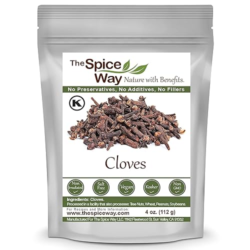 The Spice Way Clavo de clavo - entero (4 onzas) | especias de clavo, para muchos platos salados e incluso té