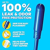 Vista 2 de Tampax Pearl Tampones para Mujeres, con Trenza LeakGuard, Absorción Regular, Sin Fragancia, 50 Piezas