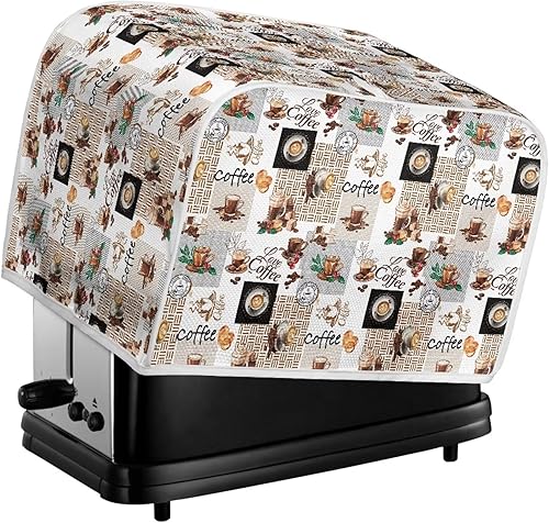 Vista 58 de Cubierta para tostadora de cocina, protector para hornear se adapta a la mayoría de tostadoras estándar de 4 rebanadas, mantiene la tostadora libre